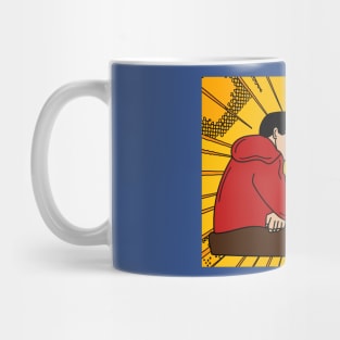 Funny Colorful Arm Wrestling Mug